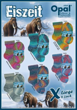 Opal Eiszeit - 8fach Wolle